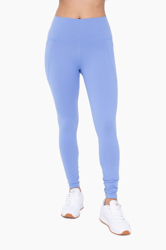 Tapered Band Essential Solid Highwaist Leggings Mono B