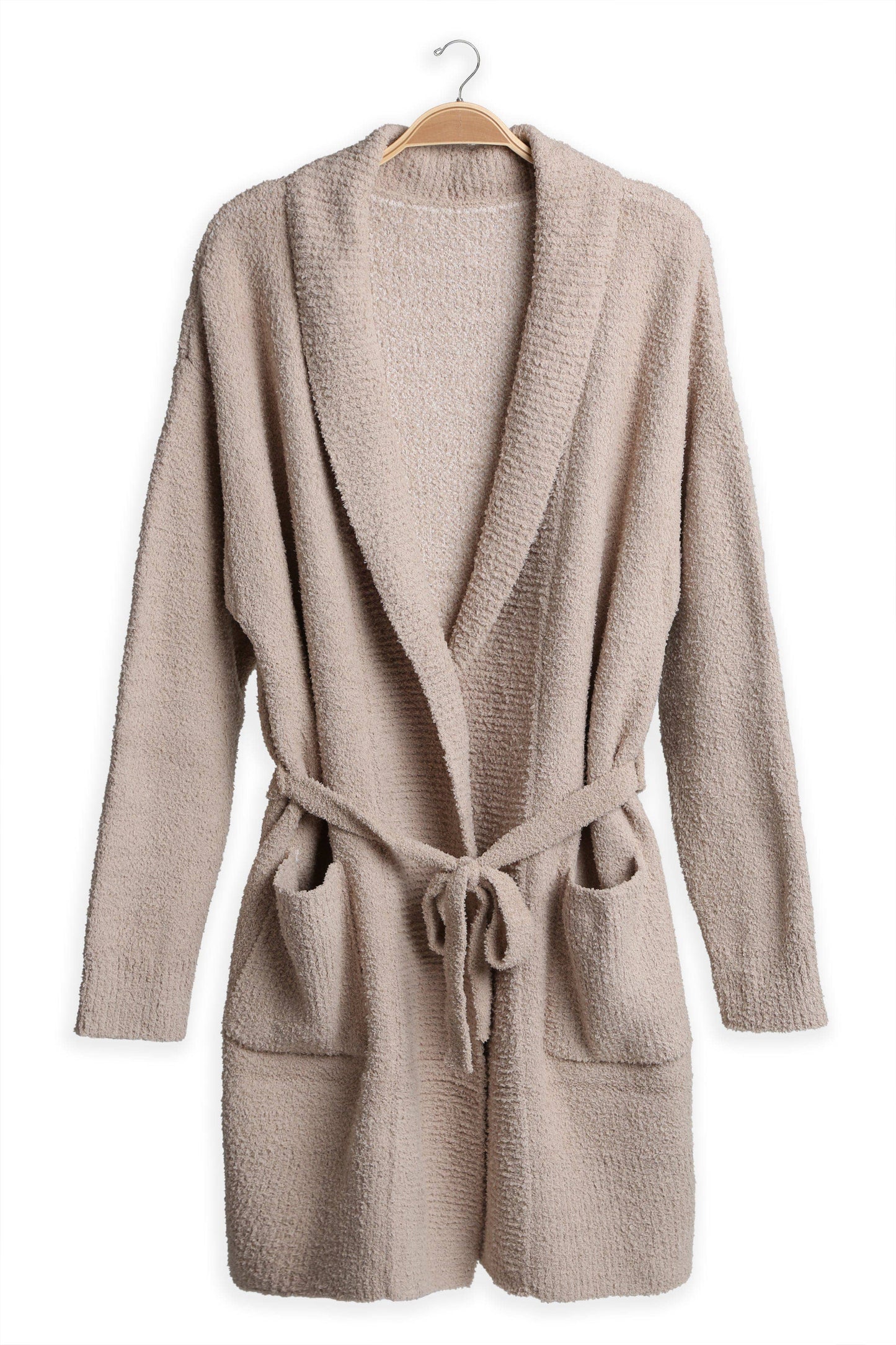 JCL6270 Super Lux Solid Color Robe/Cardigan