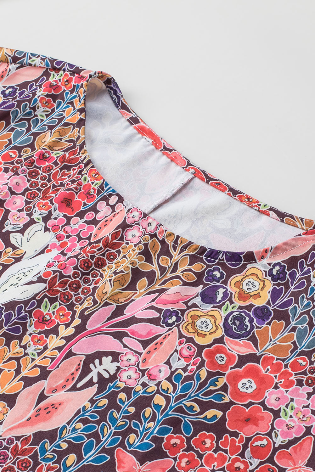 Apricot Smocked Wrist Shift Top