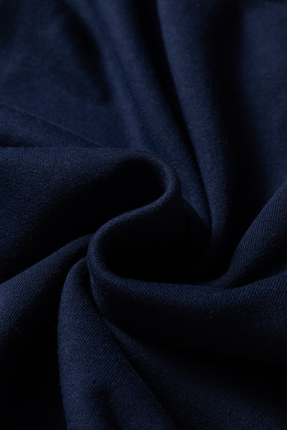 Navy Blue Plus Size Contrast Color Drop Shoulder Top and Mini Skort Outfit
