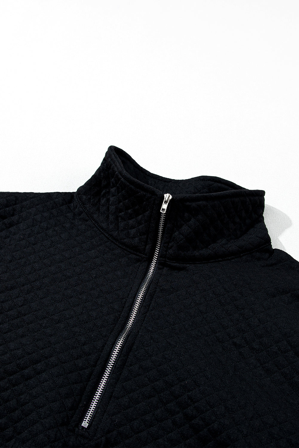 Black Drawstring Kangaroo Pocket Quilted Hooded Dress