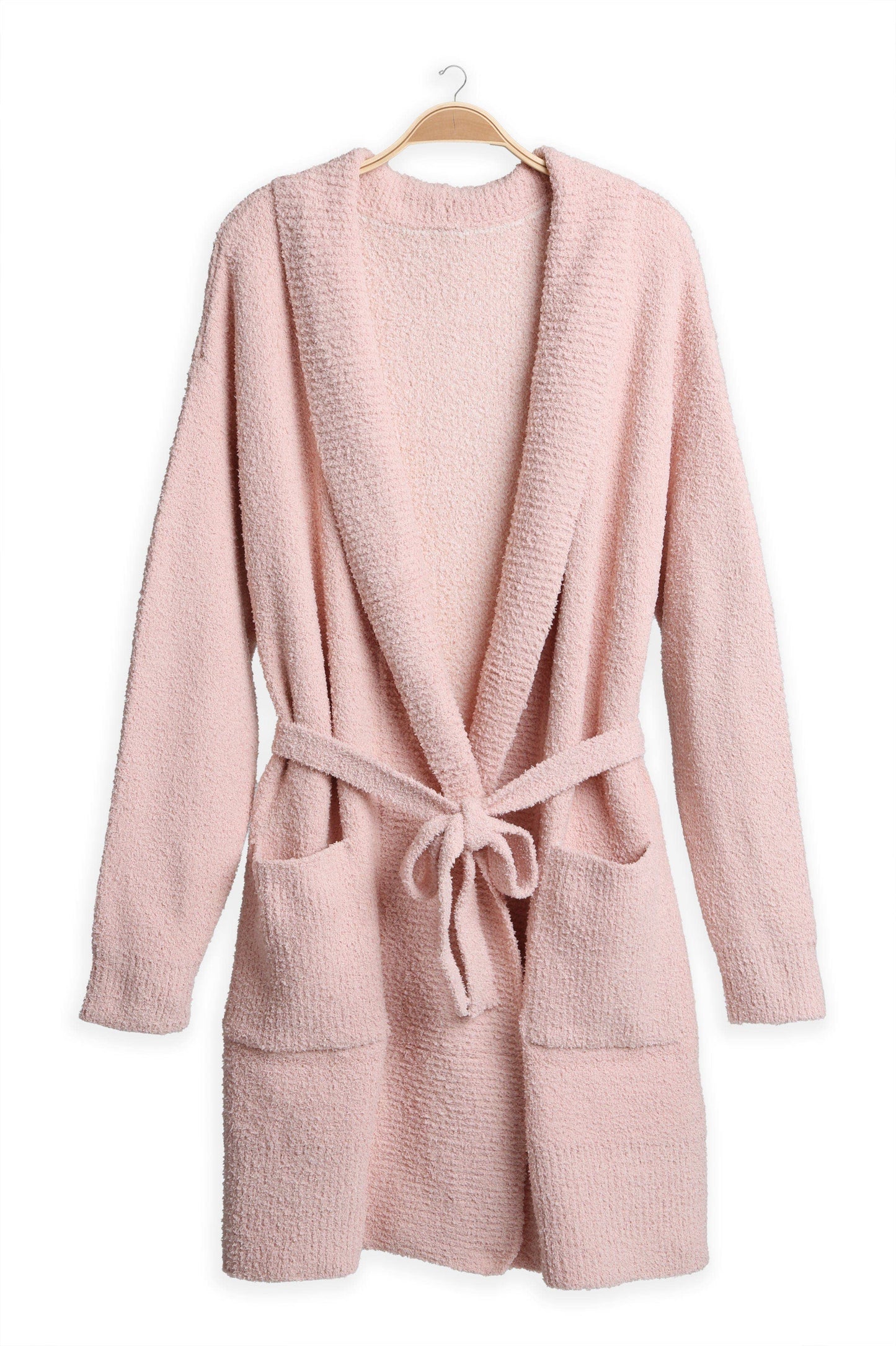 JCL6270 Super Lux Solid Color Robe/Cardigan
