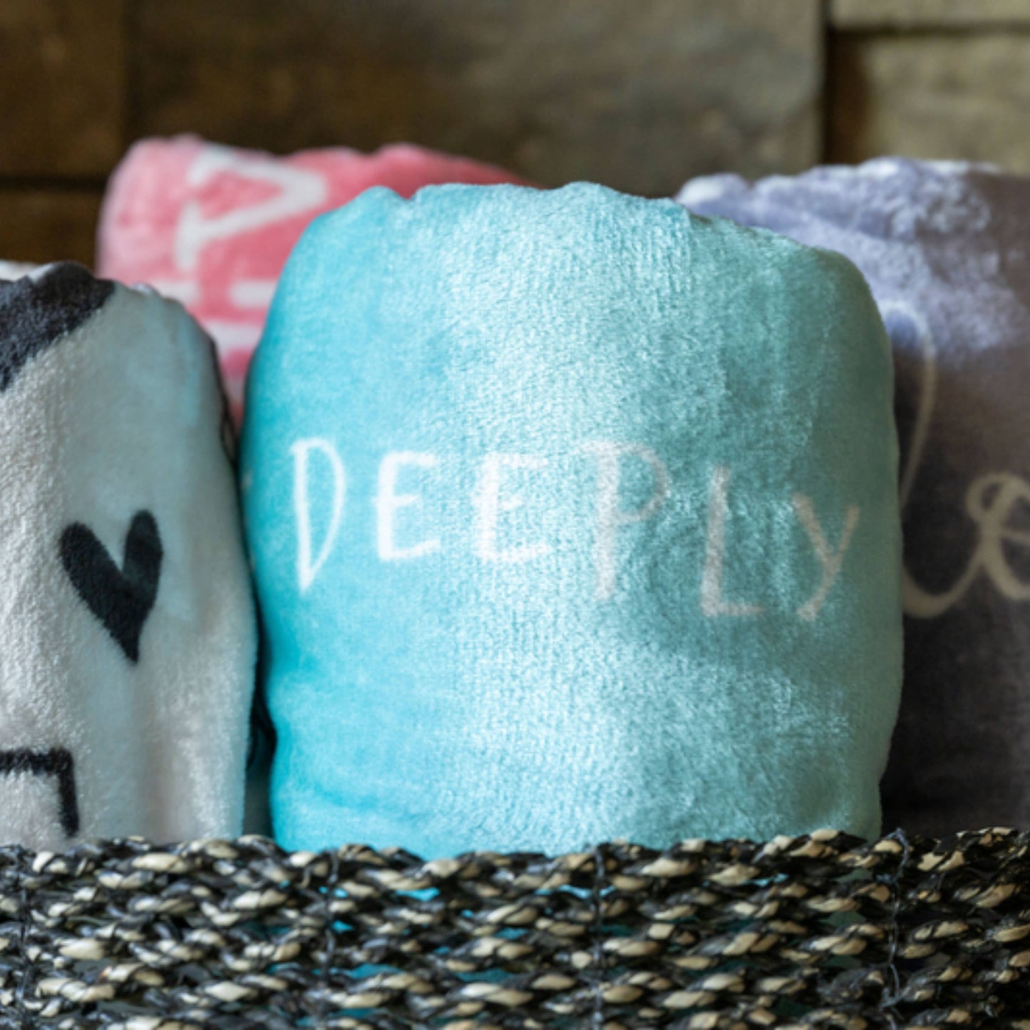 "Count Your Blessings" - Sentimental Sayings Throw Blanket
