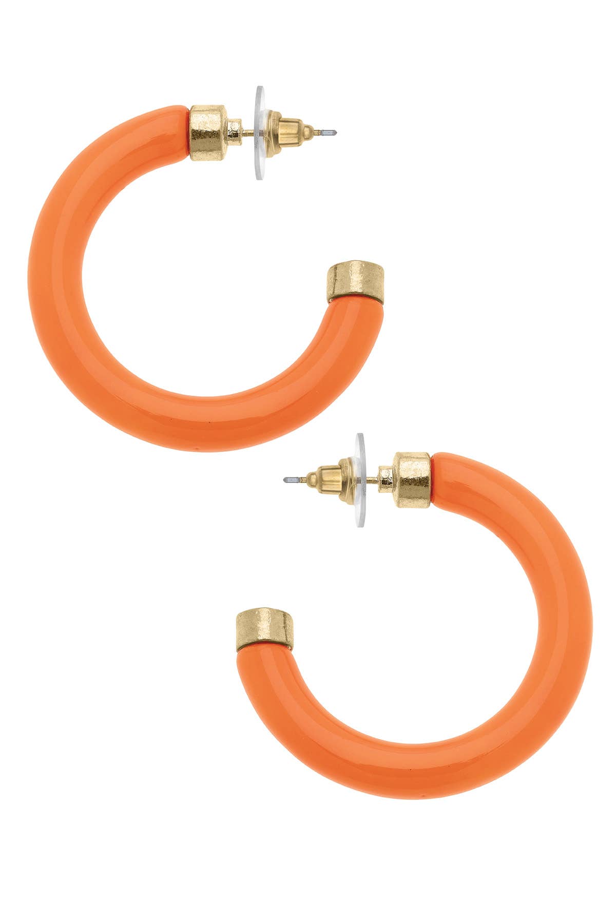 Hillary Resin Hollow Hoop Earrings