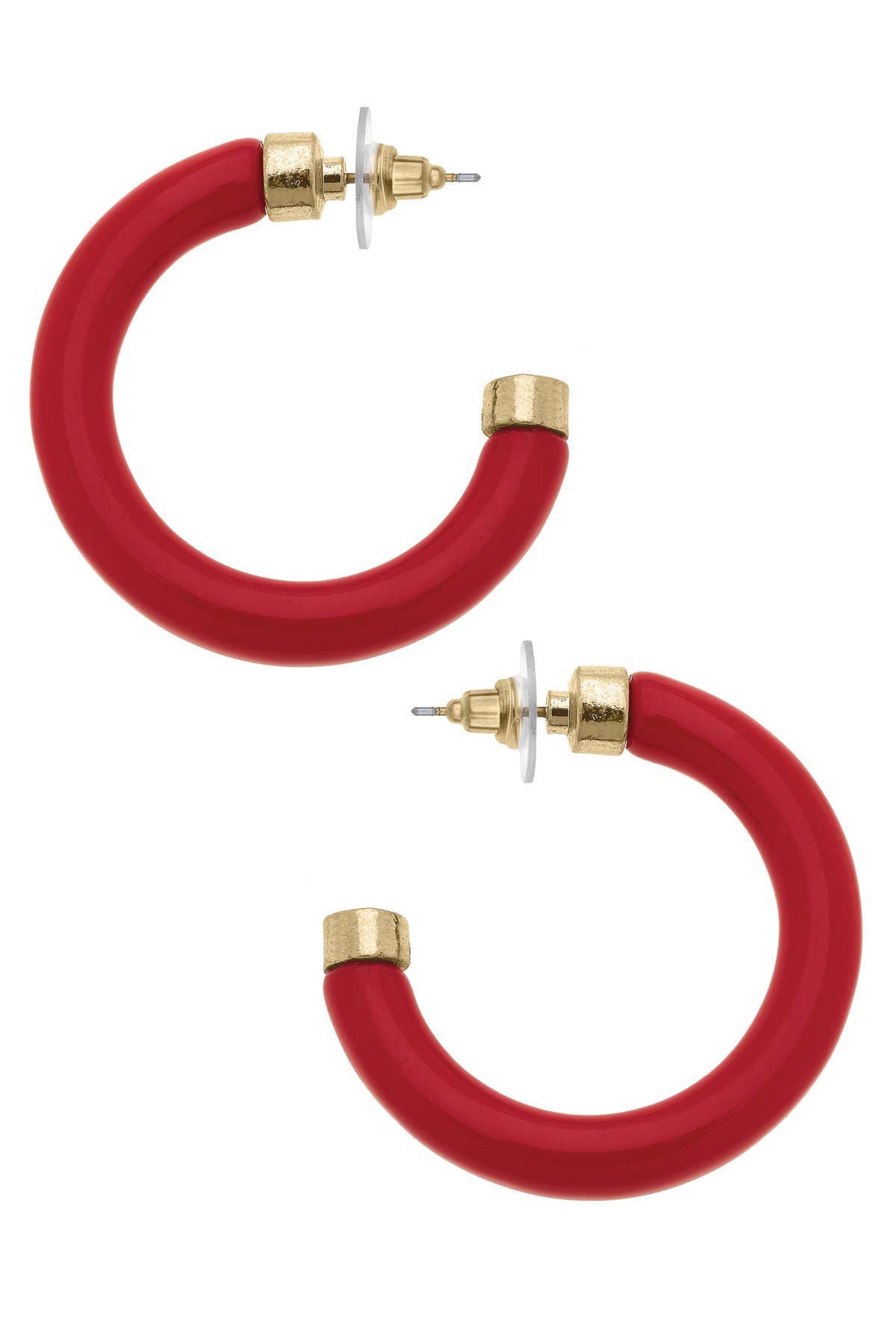 Hillary Resin Hollow Hoop Earrings