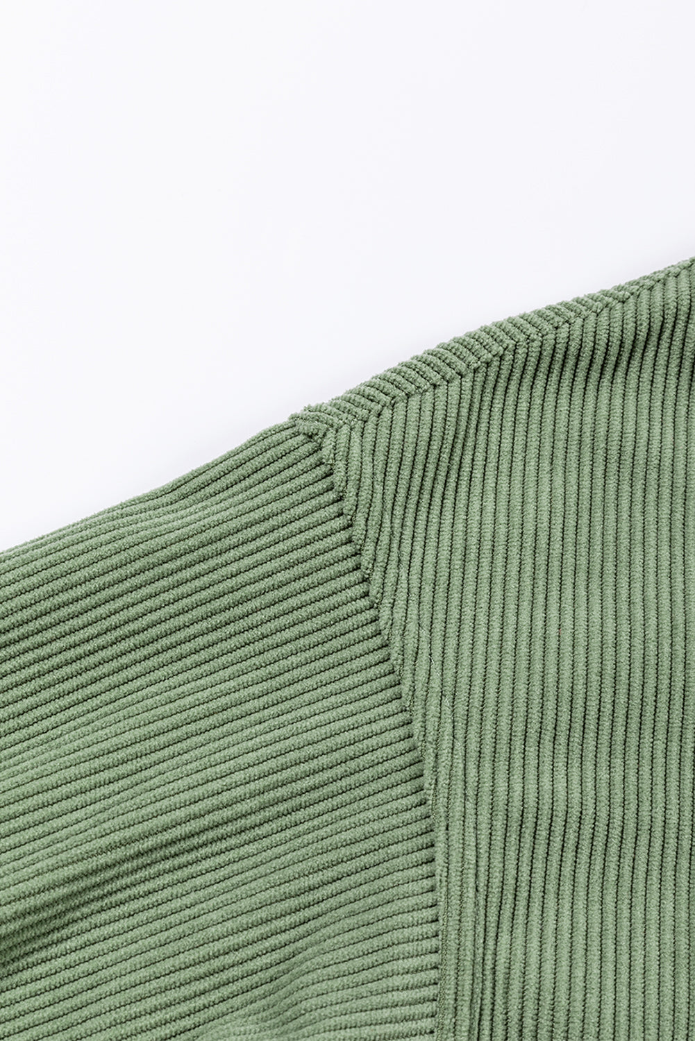 Light Grey Ribbed Corded Oversized Sweatshirt