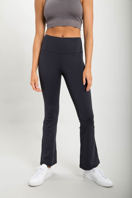 Flare Swoop Back High-Waisted Leggings MONO B