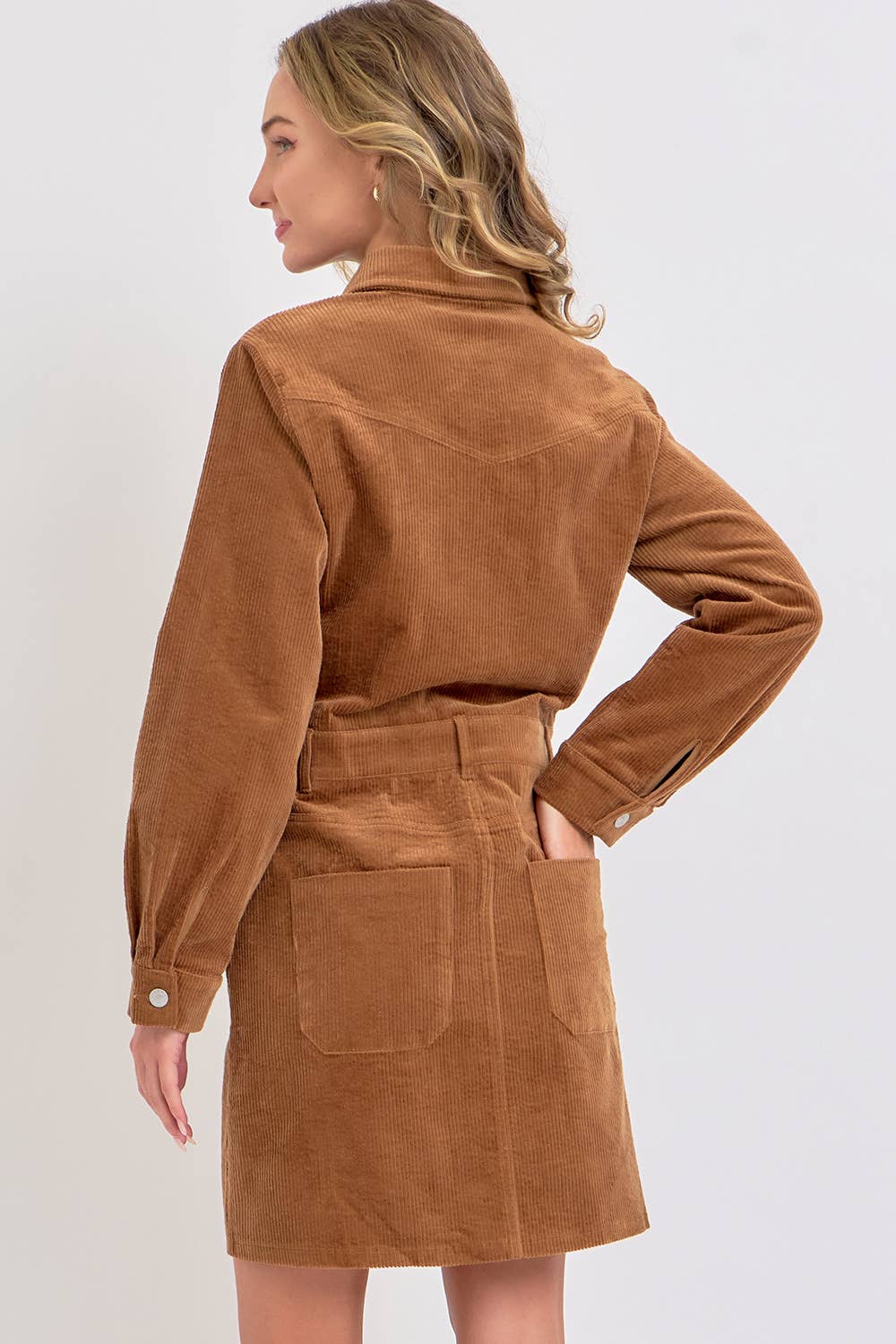 EVERYDAY CASUAL CORDUROY MINI DRESS