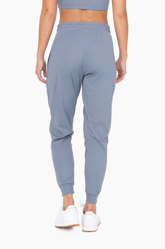 Solid Pleated Front Joggers Mono B