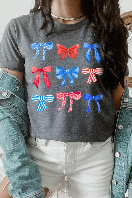 Coquette 4th Of July America Graphic T Shirts