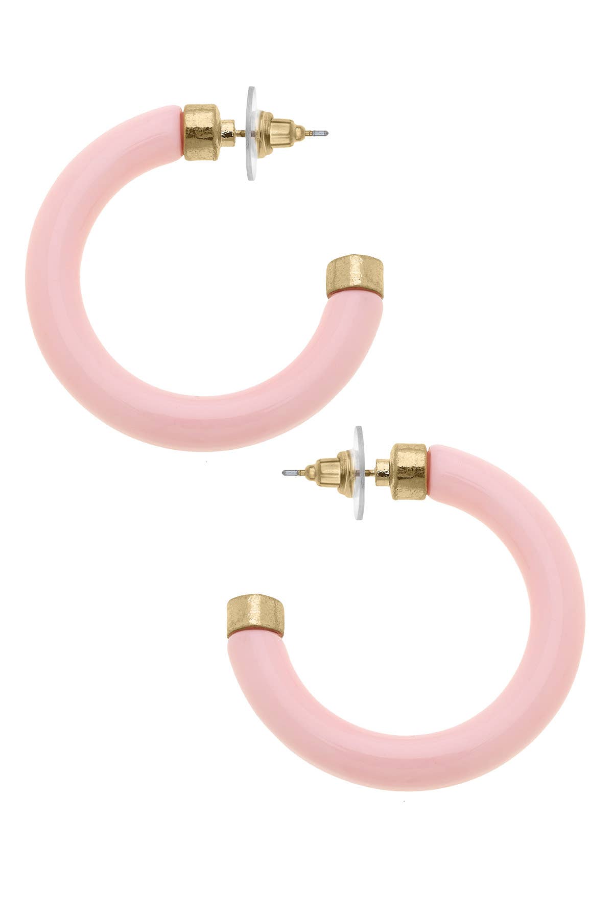 Hillary Resin Hollow Hoop Earrings
