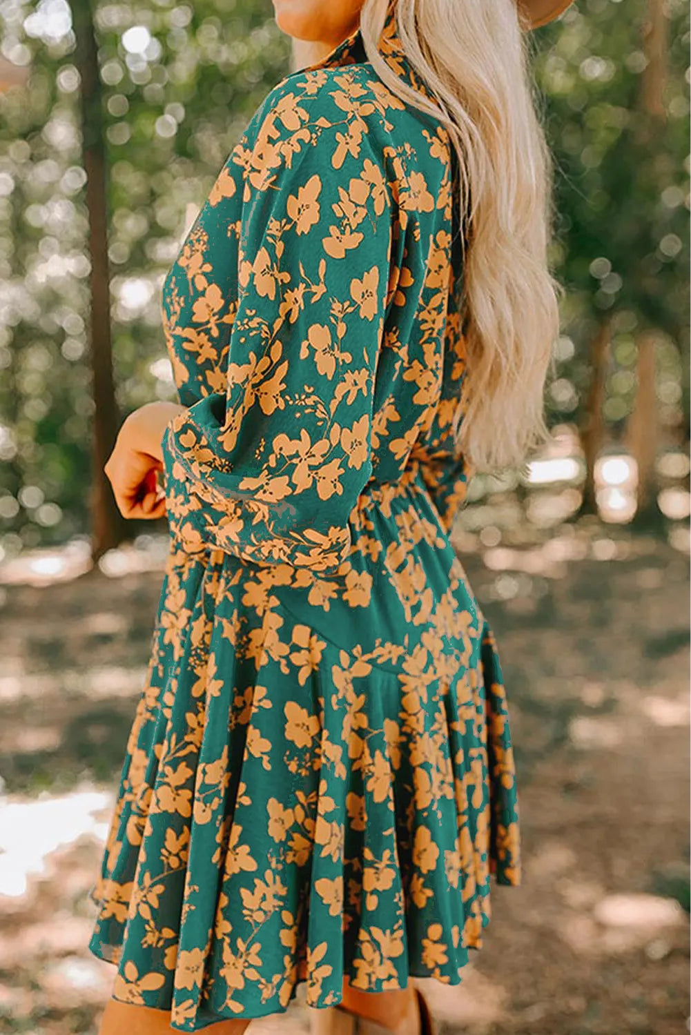 long dress vintage three quarter floral Elegant Vintage Dresses For Women 2026 Summer 100% Real Silk Three Quarter Sleeve Floral Print Holiday Style Women's Long Dress