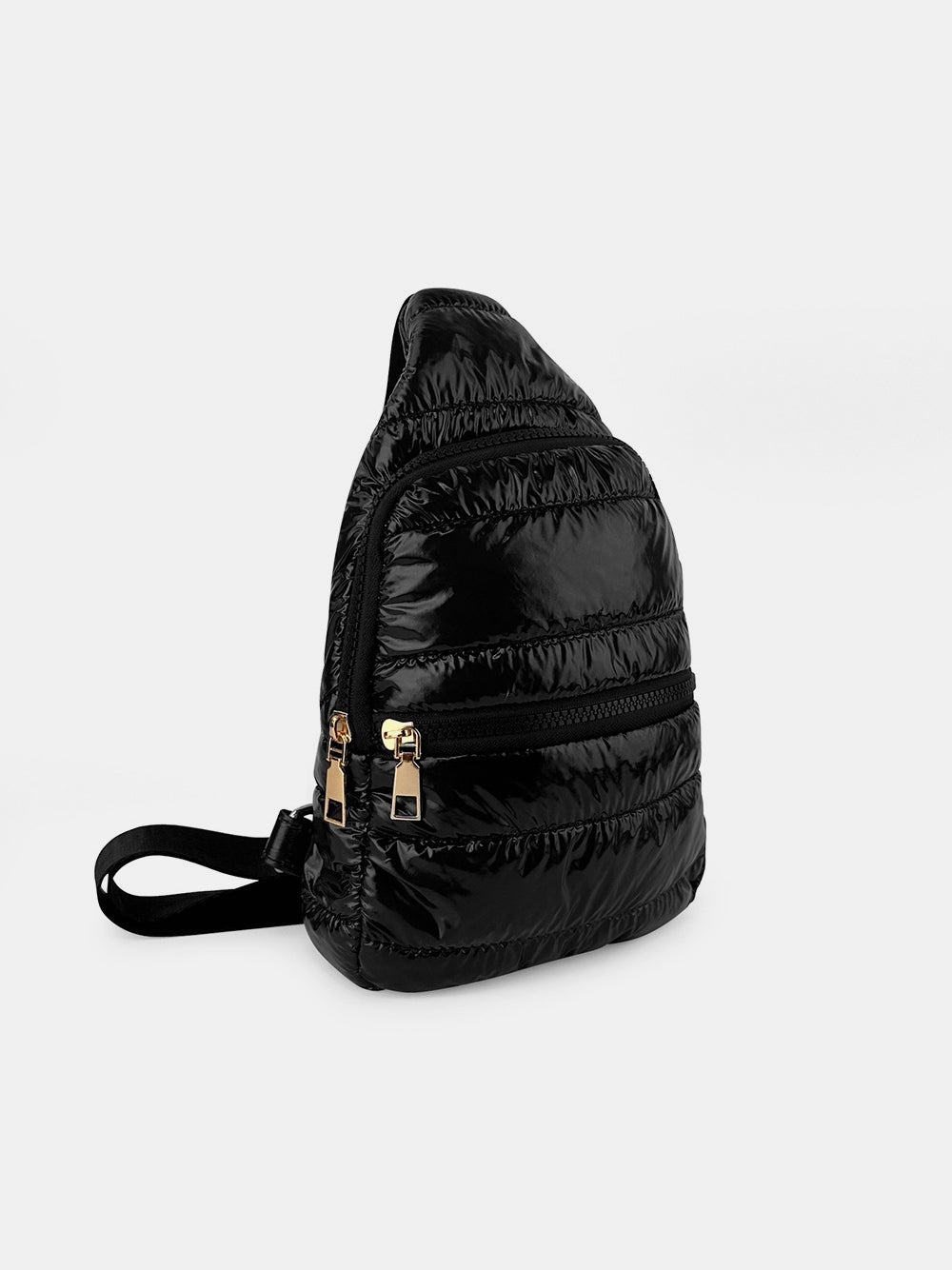 Quilted Adjustable Strap Puffy Sling Bag