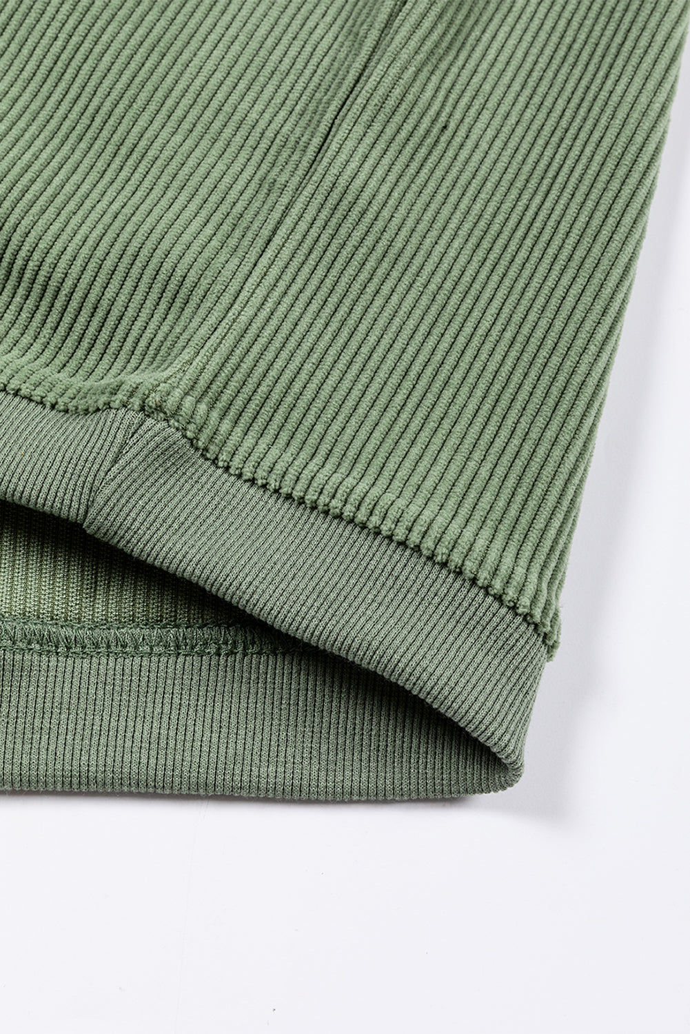 Light Grey Ribbed Corded Oversized Sweatshirt