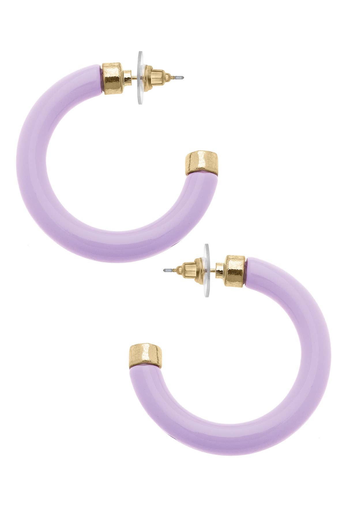 Hillary Resin Hollow Hoop Earrings
