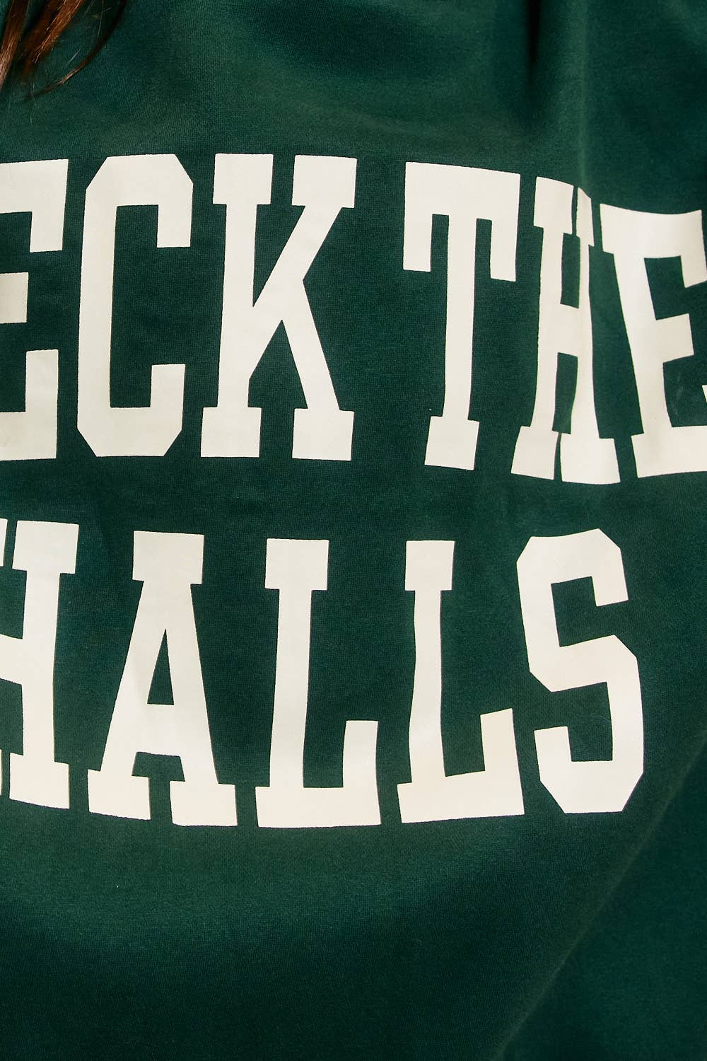 DECKTHEHALLS / Reversible Mock-Neck Sweatshirt