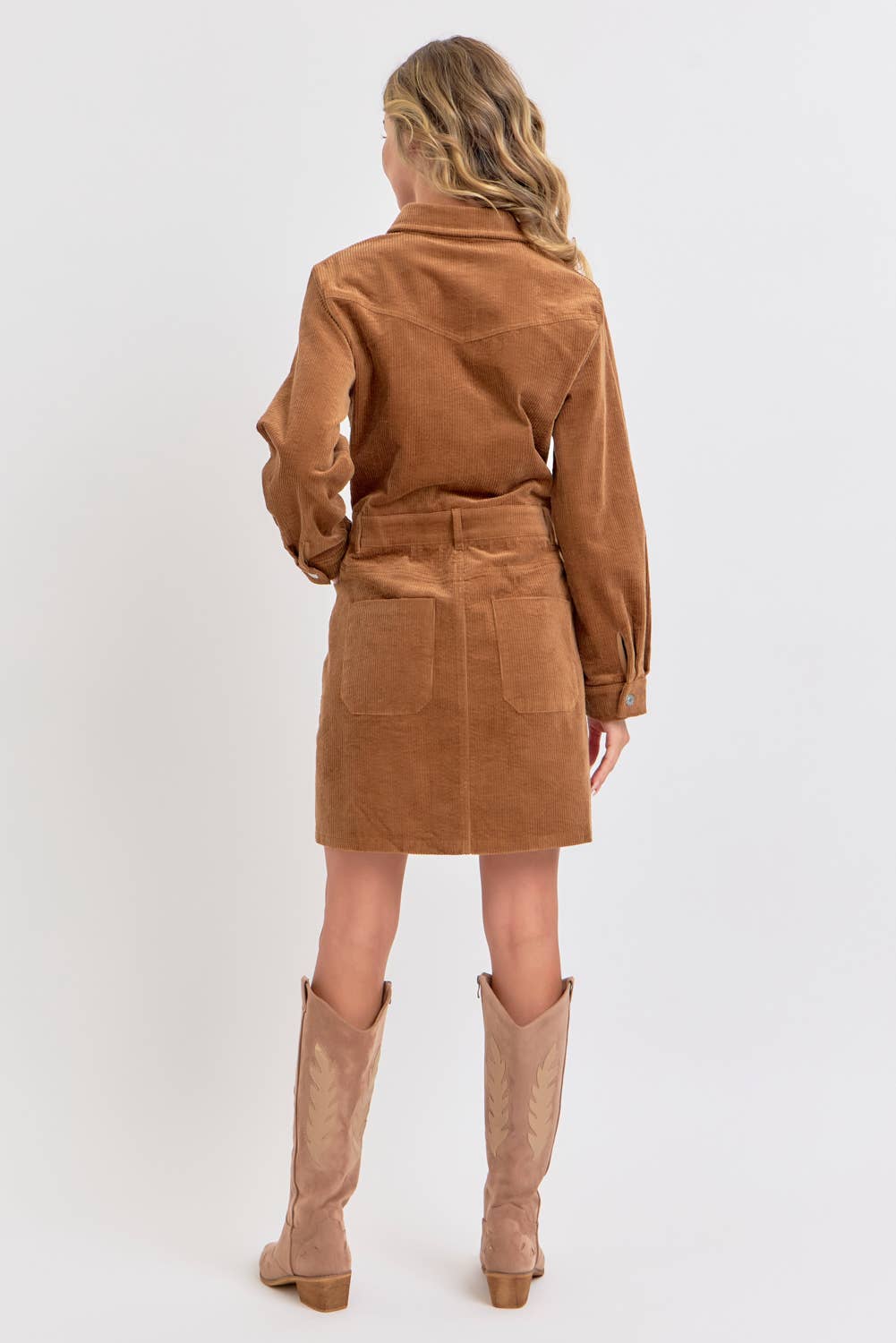 EVERYDAY CASUAL CORDUROY MINI DRESS