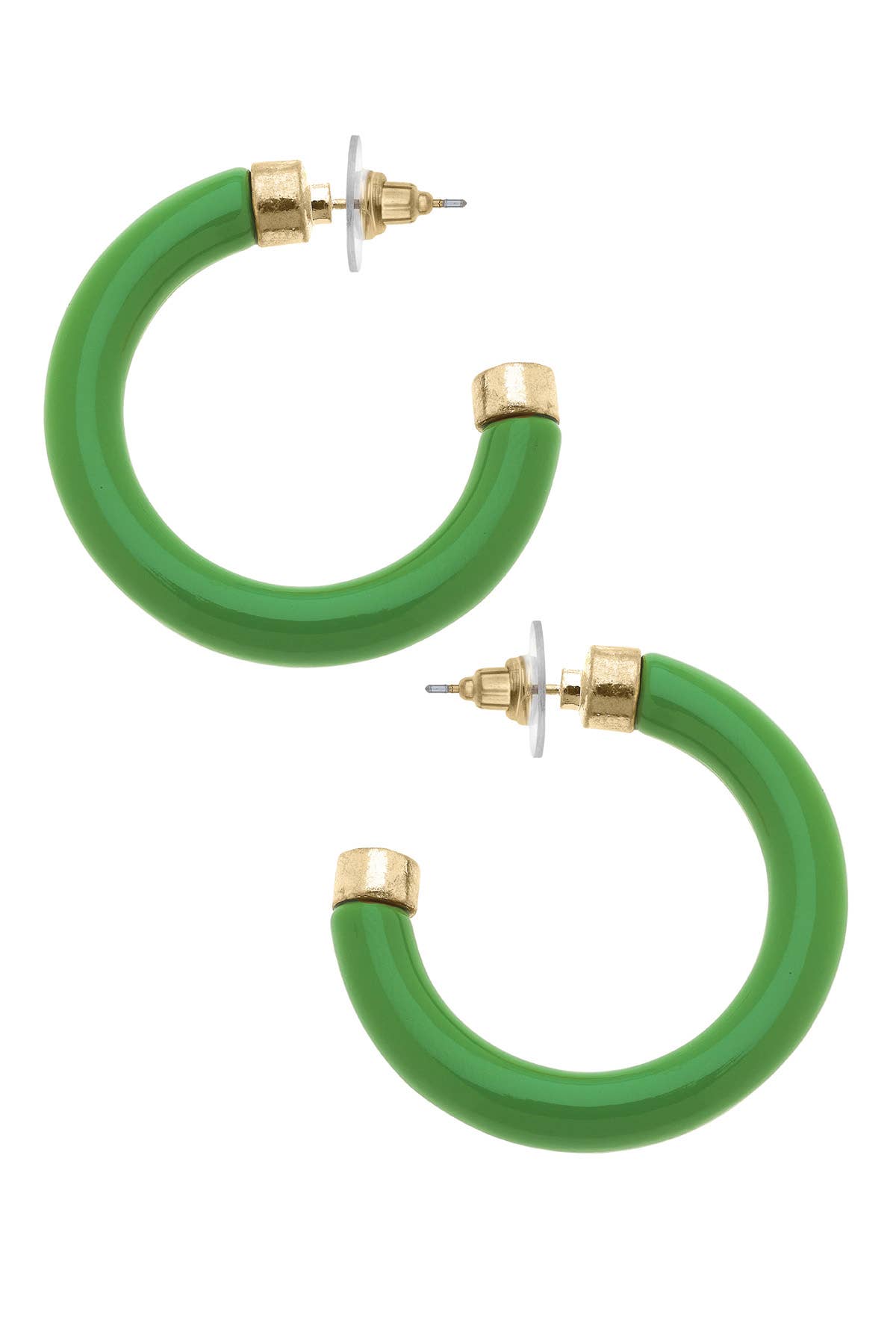 Hillary Resin Hollow Hoop Earrings