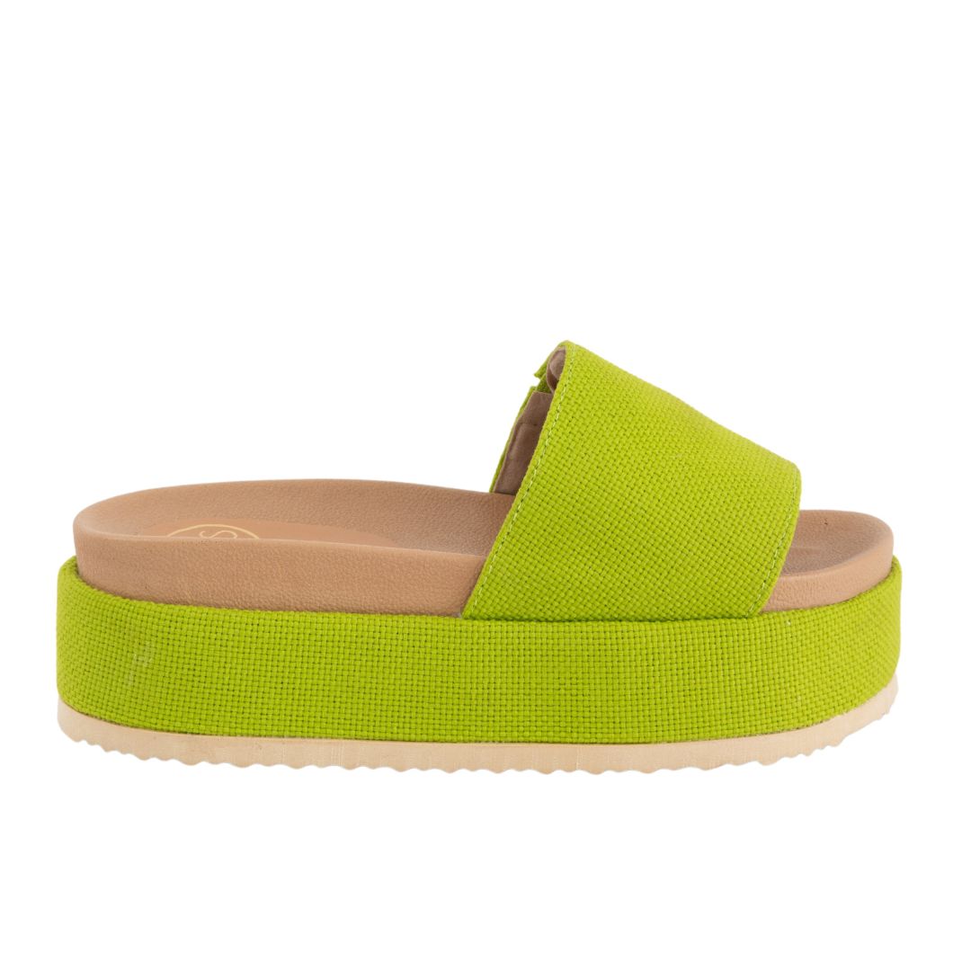 Footbed Platform Slide Sandals