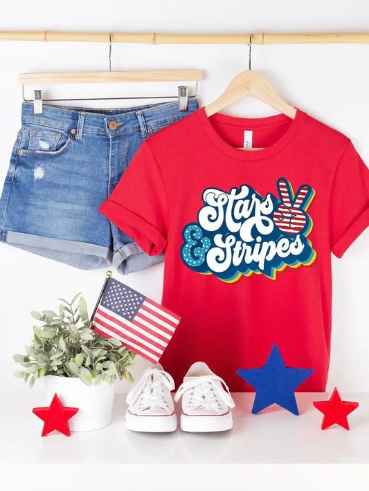 Stars & Stripes HOLIDAY T-shirt - Bella Canvas