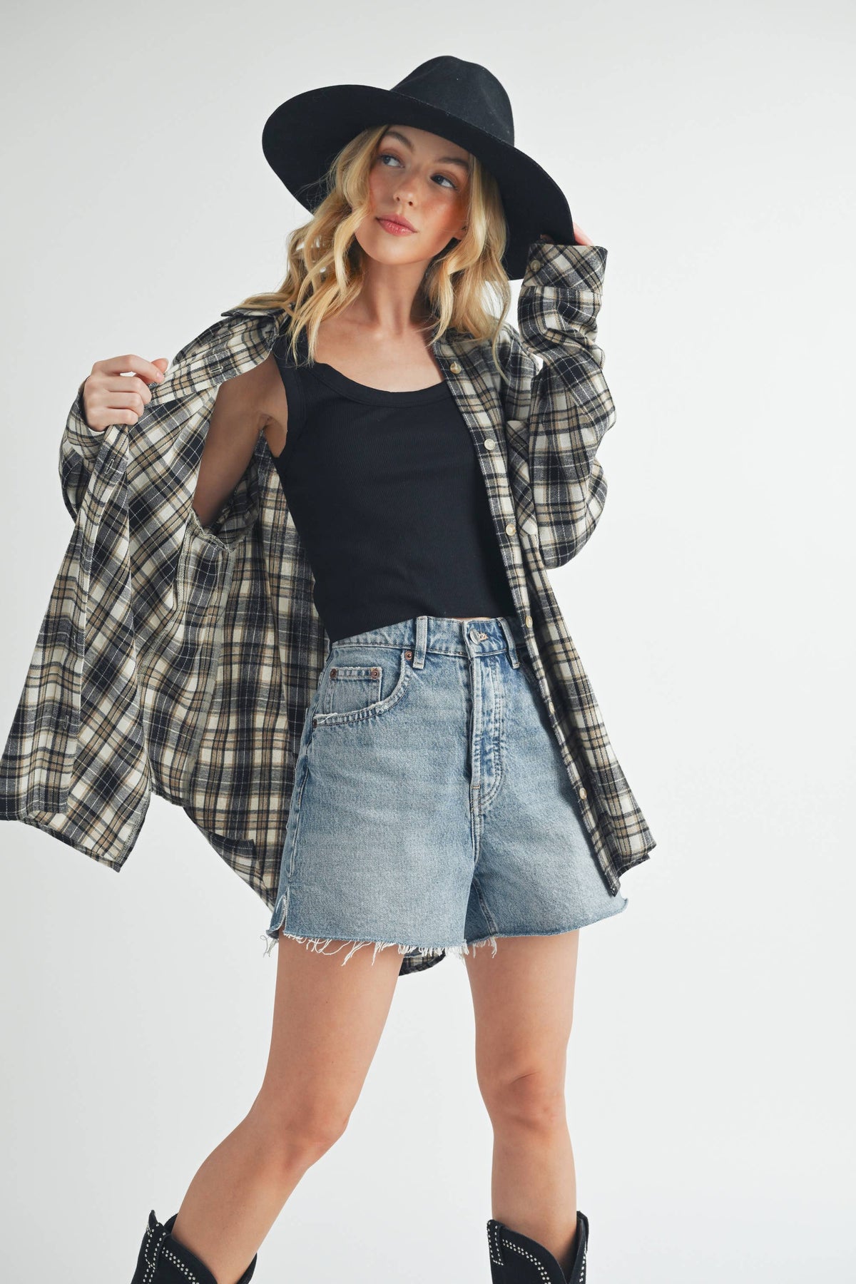 8375EN Abri Plaid Flannel Shirt 3