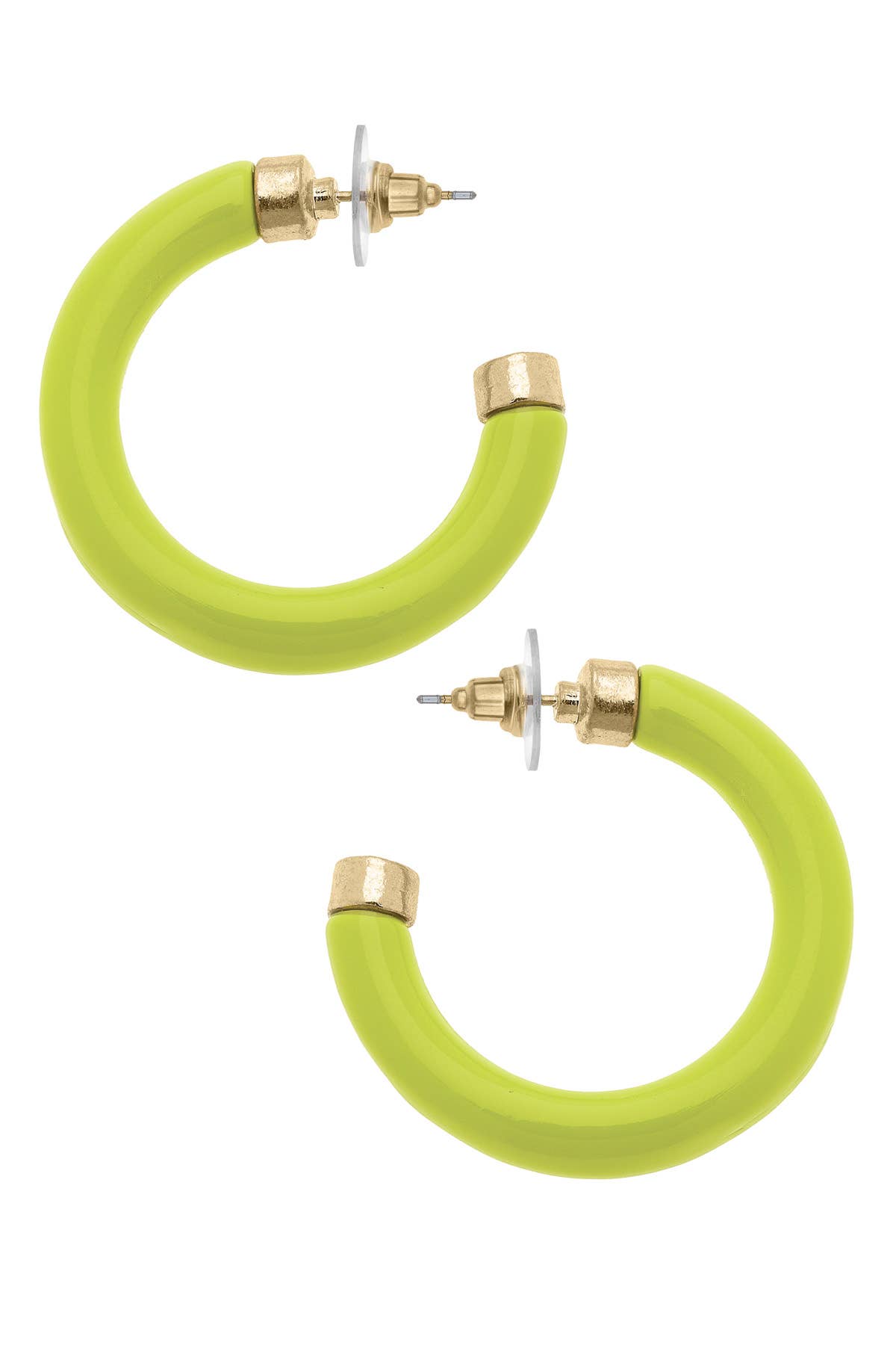 Hillary Resin Hollow Hoop Earrings