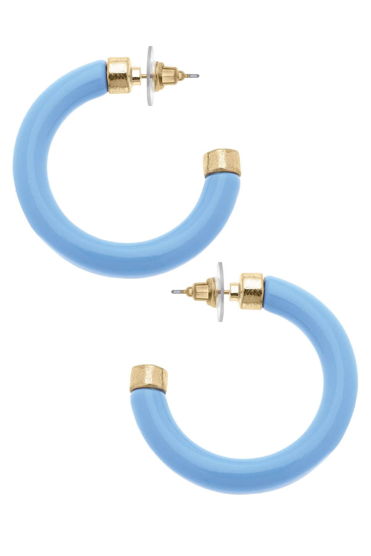 Hillary Resin Hollow Hoop Earrings